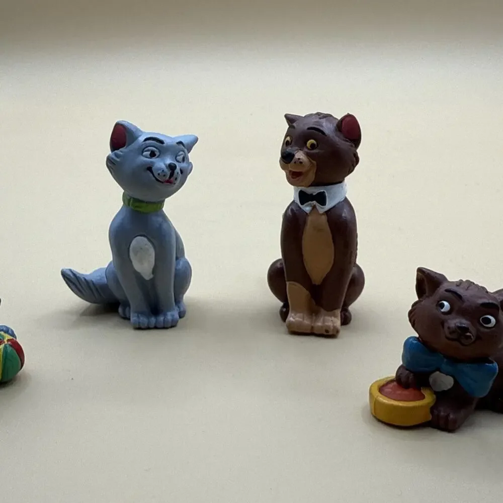 RARE ARISTOCATS Disney figurines Spain 1980s Lot Family Collectible